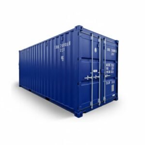 new 20ft cobalt blue shipping container