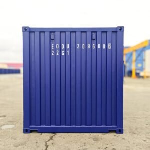 new 20ft cobalt blue shipping container
